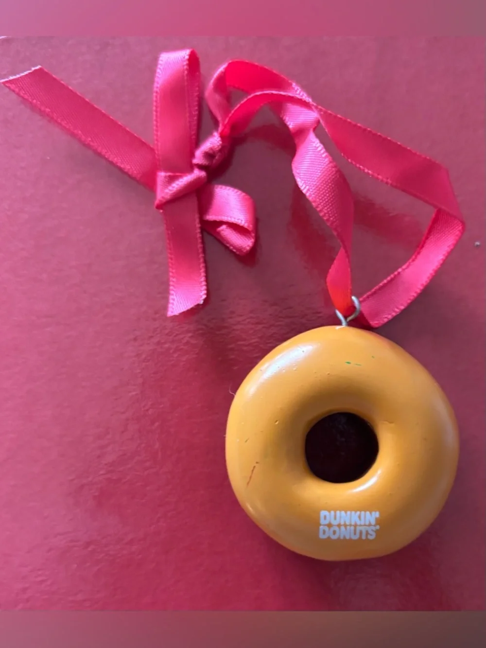 New Dunkin' Donuts 2012 Collectible Chocolate Frosted Donut Ornament